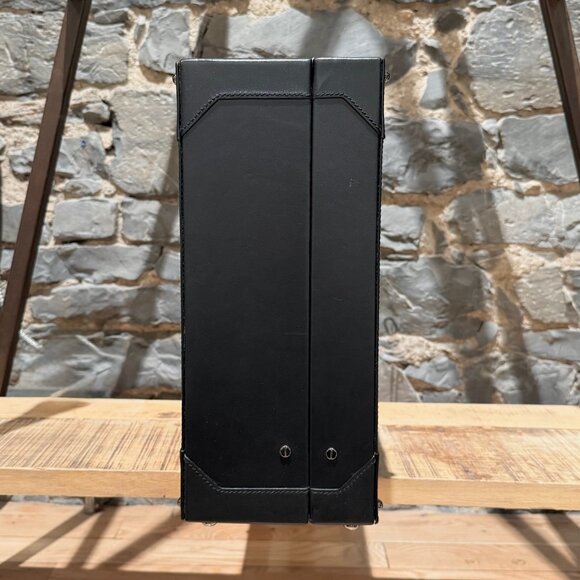 Gucci Black Leather Guccissima GG Embossed Trunk Suitcase - Picture 4 of 16